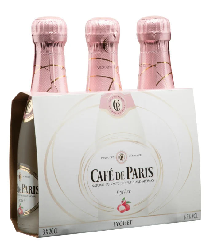 Café de Paris Mousseux Litchi Aromatisiertes Weinhaltiges Getränk 6.7° 20cl