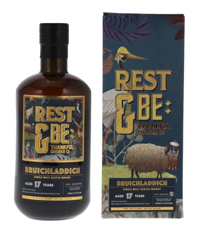 Bruichladdich Rest & Be Thankful Mourvedre Red Wine Cask 17 Years 2006 Single Malt Scotch Whisky 2023 58.4° 70cl