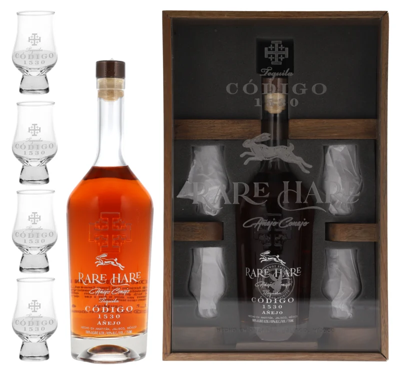 Código Añejo Rare Hare100% de Agave Azul Tequila 40° 75cl