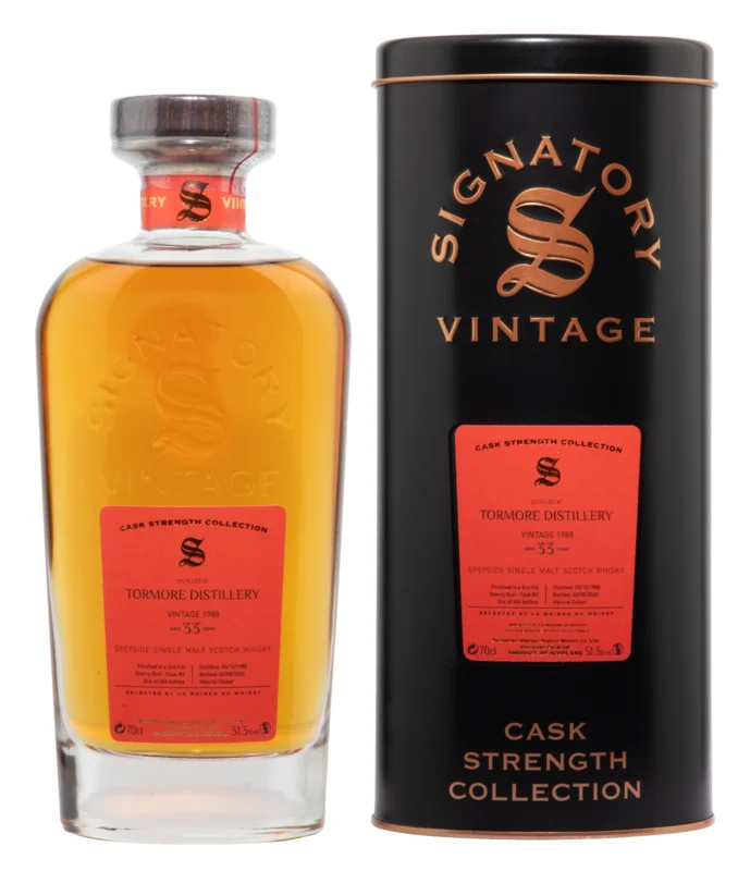 Tormore Signatory Cask Strength Collection Years 1988 Single Malt Scotch 2022 51.3° 70cl