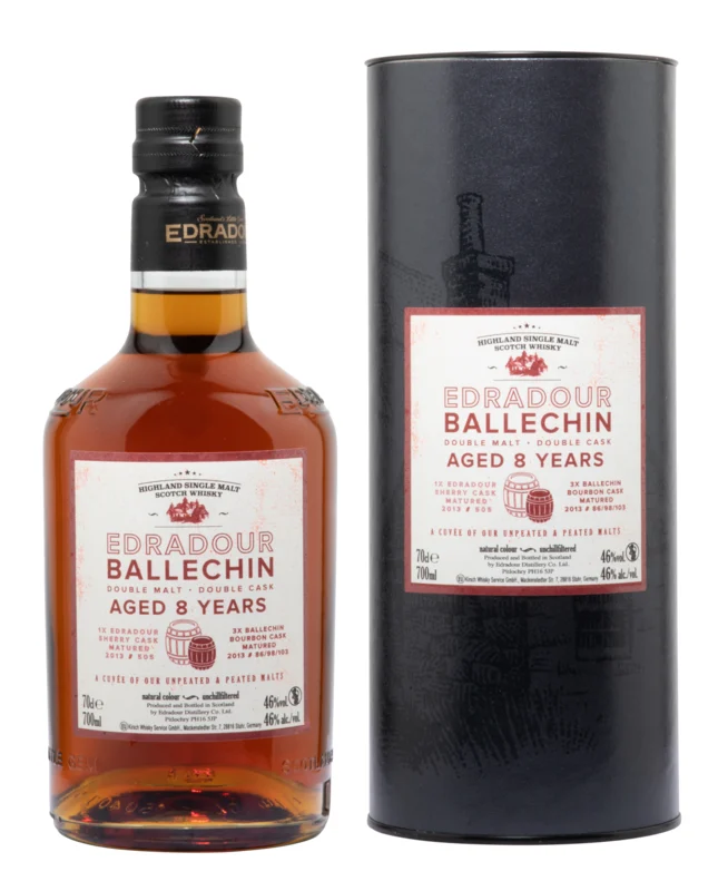 Edradour Ballechin Double Malt Double Cask 8 Years Highland Single Malt Scotch Whisky 46° 70cl