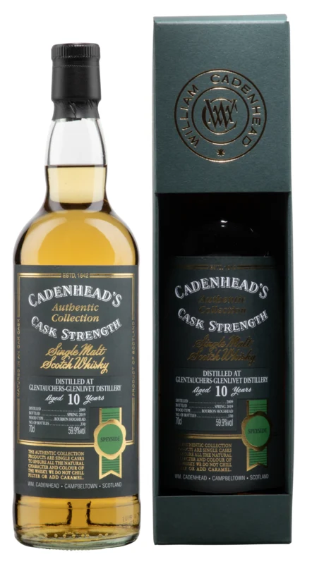 Glentauchers Cadenhead's Authentic Collection CS 10 Years 2009 Single Malt Scotch Whisky 59.9° 70cl