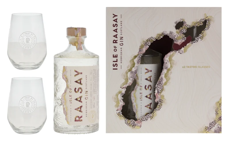 Isle of Raasay Hebridean Gin mit 2 Gläser 46° 70cl