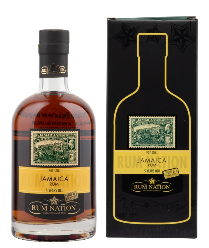 Nation Jamaica Pot StillOloroso Sherry Finish 5 Years Rum 50° 70cl