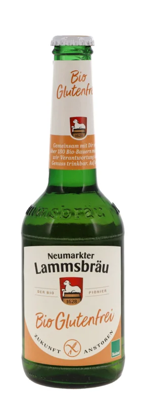 Neumarkter Lammsbräu Glutenfrei Bier HA 10 x MW BIO 4.7° 33.1cl