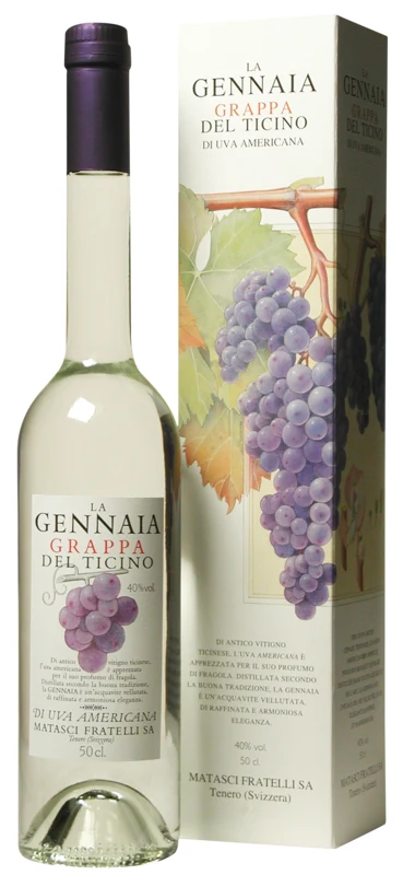 Matasci Cigno Gennaia Grappa 40° 50cl