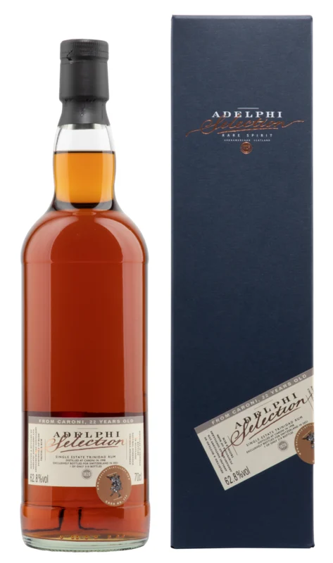 Caroni Single Estate Trinidad bottled by Adelphi CH 22 Years 1998 Rum 62.8° 70cl