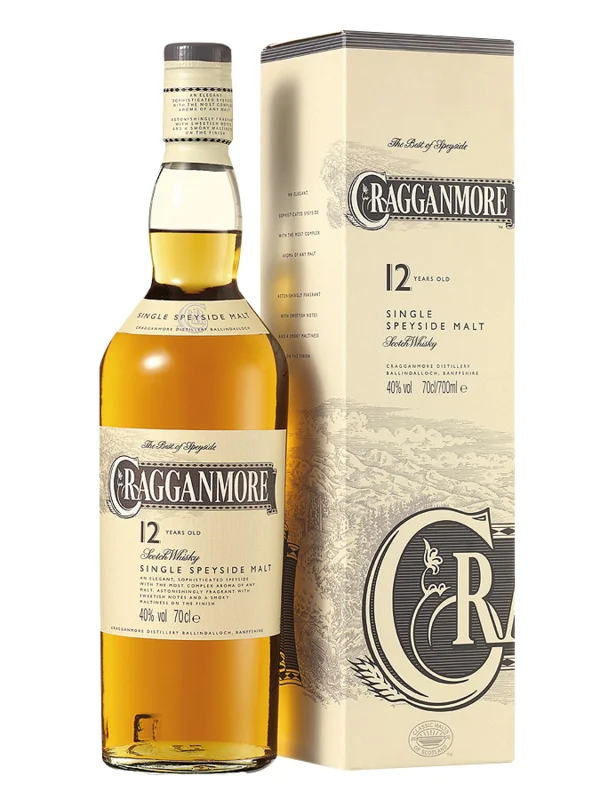 Cragganmore 12 Years Single Speyside Malt Scotch Whisky 40° 70cl