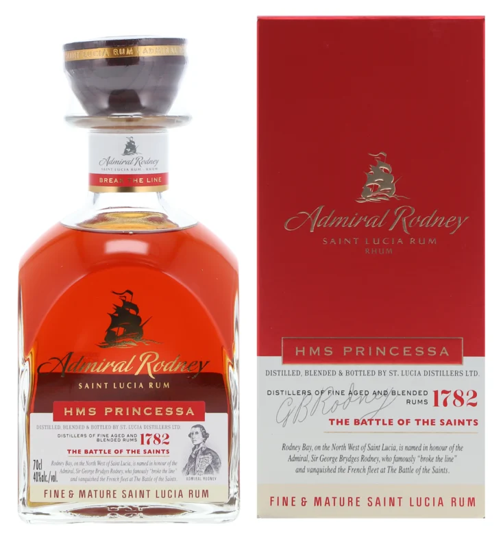 Admiral HMS Princessa Saint Lucia Rum 40° 70cl