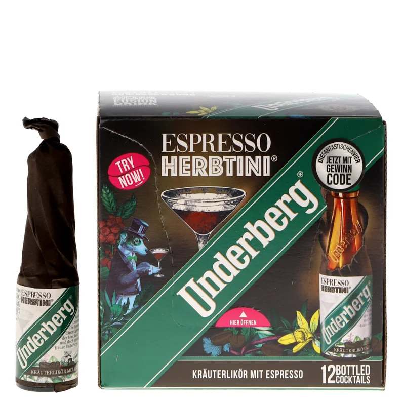Underberg Espresso Herbtini 12er Pack Bitter 27° 2cl