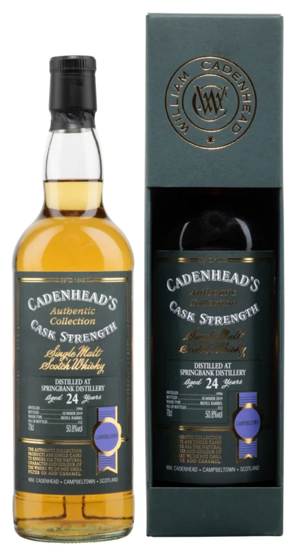 Springbank Cadenhead's Single Cask 24 Years 1994 Single Malt Whisky 50.8° 70cl