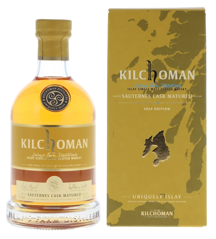 Kilchoman Sauternes Cask Matured Islay Single Malt Scotch Whisky 2024 50° 70cl