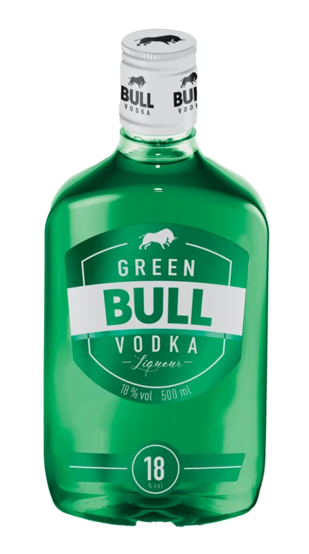 Lateltin Green Bull Wodka Likör PET 18° 50cl