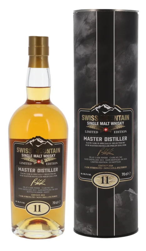 Rugenbräu Swiss Mountain Master Distiller Edition VII 11 Jahre Single Malt Whisky 56.3° 70cl