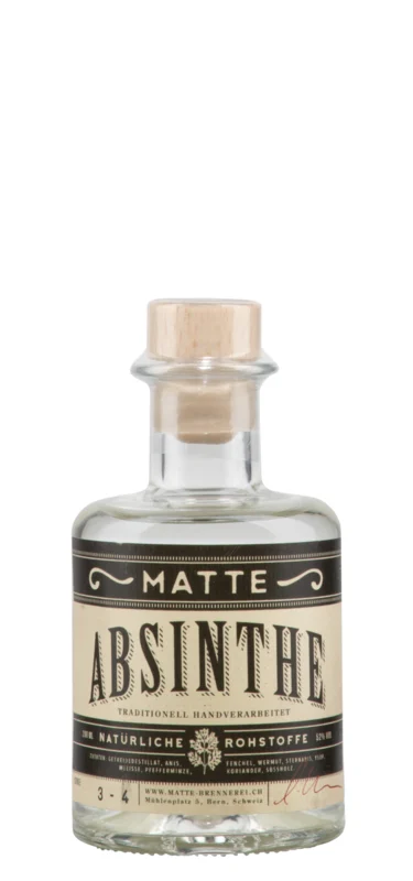 Matte Brennerei Berner Handwerk Absinthe 52° 20cl