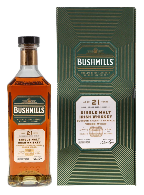 Bushmills Rare 21 Years Single Malt Irish Whiskey 46° 70cl