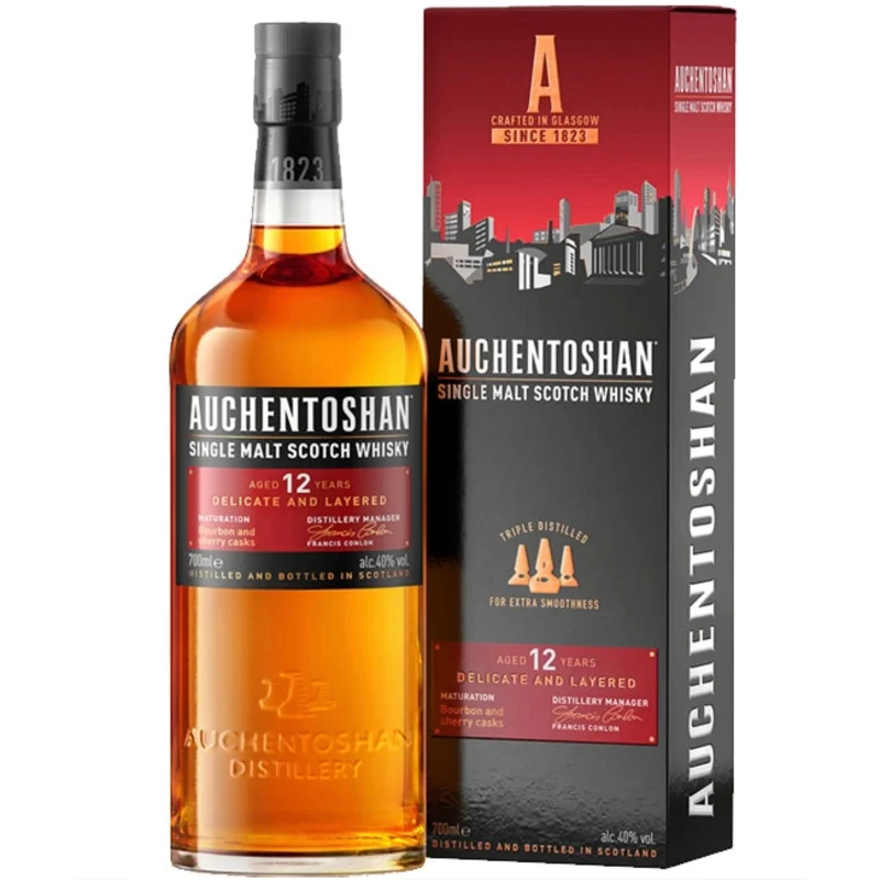Auchentoshan 12 Years Single Malt Whisky 40° 70cl