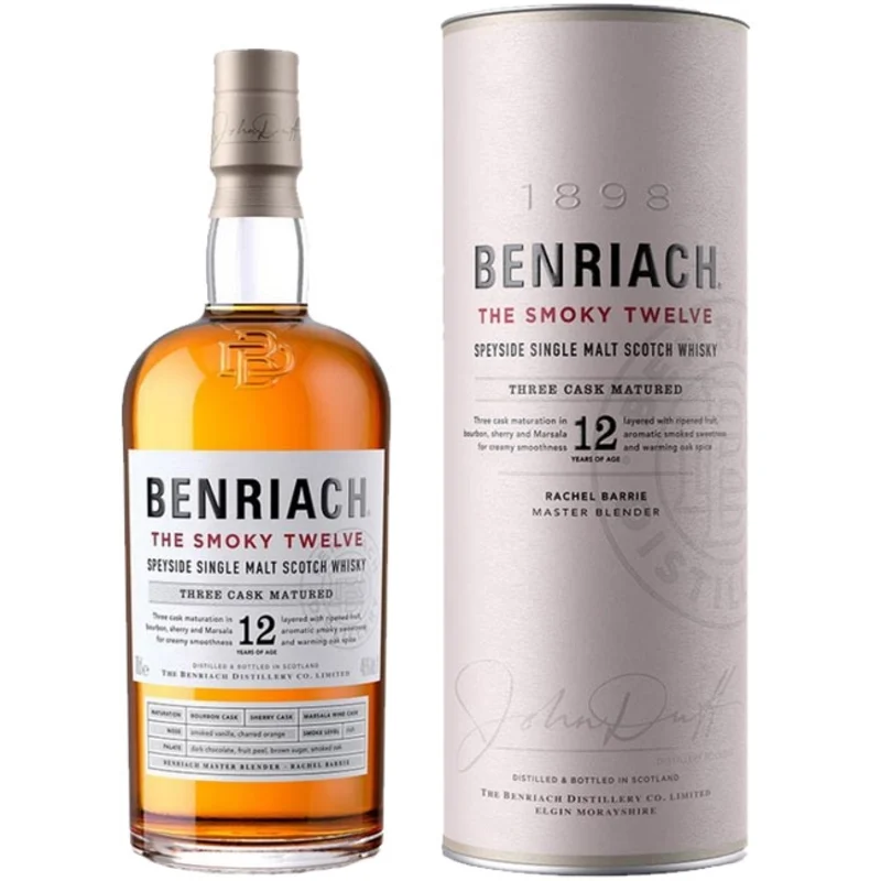 Benriach The Smoky Twelve Three Cask Matured 12 Years Speyside Single Malt Scotch Whisky 46° 70cl