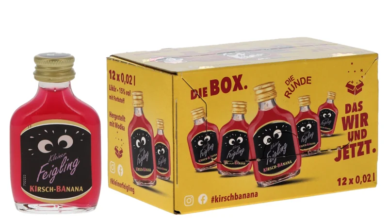 Kleiner Feigling Kirsch Banana Likör 12x 15° 2cl
