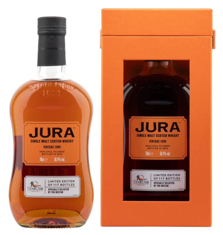 Isle of Jura Rare Vintage bottled 2016 21 Years 1995 Single Malt Whisky 56.1° 70cl