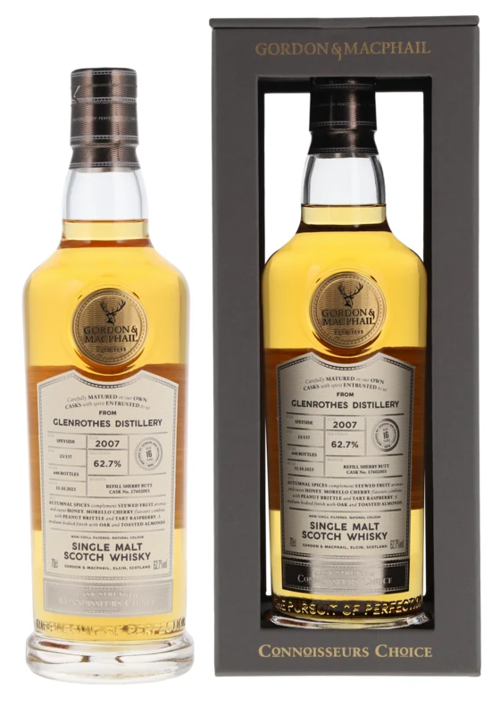 Glenrothes Gordon & Macphail Connoisseurs Choice 16 Years 2007 Speyside Single Malt Scotch Whisky 62.7° 70cl