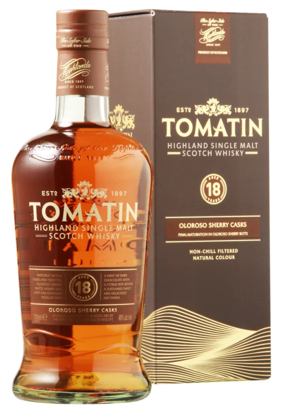Tomatin Oloroso Sherry Casks 18 Years Highland Single Malt Scotch Whisky 46° 70cl
