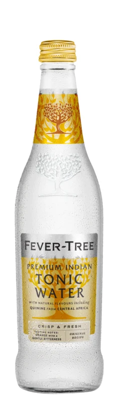Fever-Tree Tonic Water Kohlensäurehaltiges Erfrischungsgetränk mit Chinin 50cl