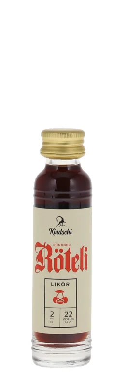 Kindschi Bündner Röteli Likör 22° 2cl
