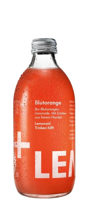 Lemonaid Beverages GmbH LemonAid Blutorange MW 20x BIO 33cl