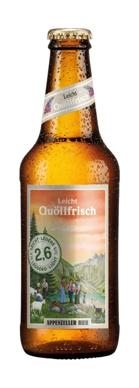 Appenzeller Bier Quöllfrisch Leicht KA 6x EW 2.6° 33cl