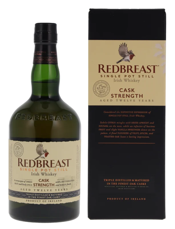 Redbreast Cask Strength 12 Years Single Pot Still Irish Whiskey 57.2° 70cl