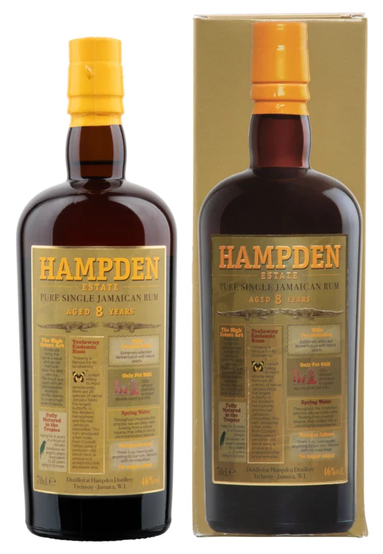 Hampden Estate 8 Years Pure Single Jamaican Rum 46° 70cl
