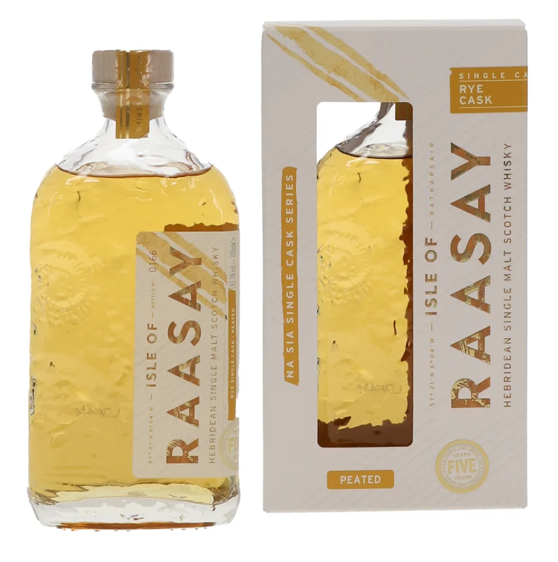 Isle of Raasay Na Sia American Rye Cask Peated Hebridean Single Cask Scotch Whisky 61.1° 70cl