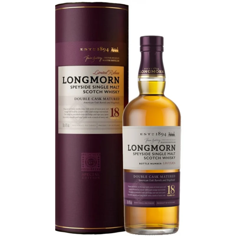 Longmorn Double Cask Matured 18 Years Speyside Single Malt Scotch Whisky 48° 70cl