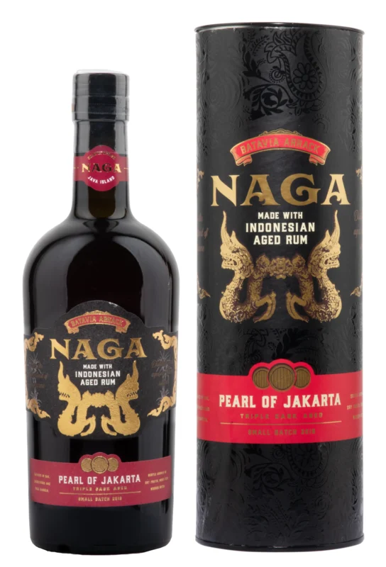 Naga Pearl of Jakarta Triple Cask Aged Indonesian Aged Rum 42.7° 70cl