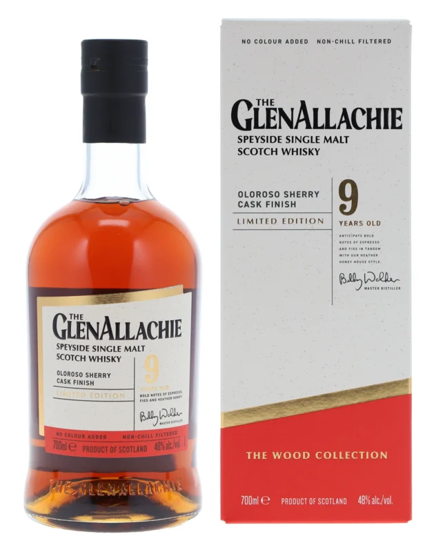 Glenallachie Limited Editon Oloroso Sherry Cask Finish 9 Years Speyside Single Malt Scotch Whisky 48° 70cl