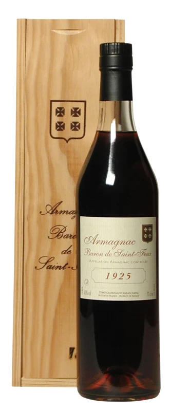 Baron de St. Feux Bas 1925 Armagnac 40° 70cl