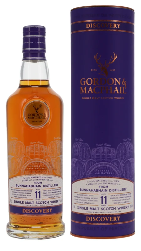 Bunnahabhain Gordon & Macphail Discovery Label 11 Years Islay Single Malt Scotch Whisky 43° 70cl