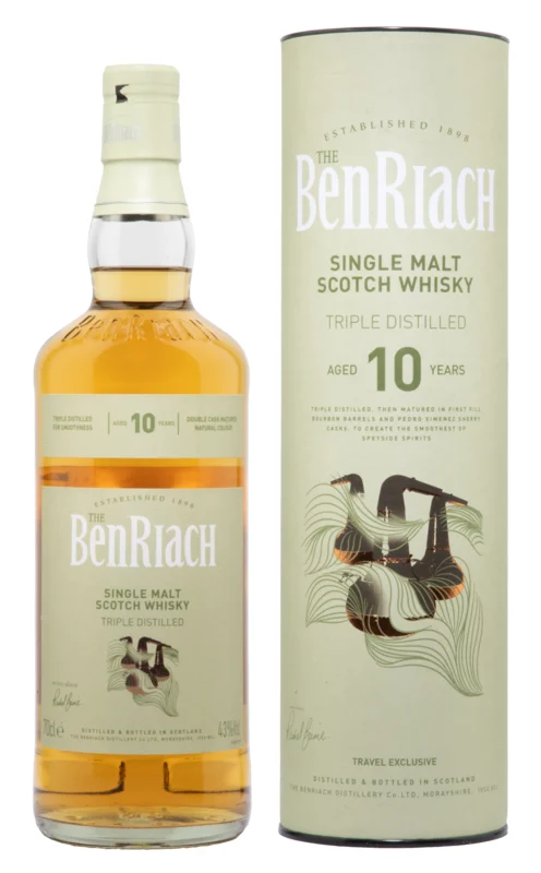 Benriach Triple Distilled 10 Years Single Malt Scotch Whisky 43° 70cl