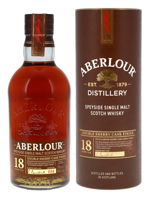 Aberlour Double Sherry Cask Finish 18 Years Speyside Single Malt Scotch Whisky 43° 70cl