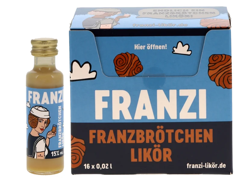 Franzi Franzbrötchen Miniaturbox 16er Pack Likör 15° 2cl