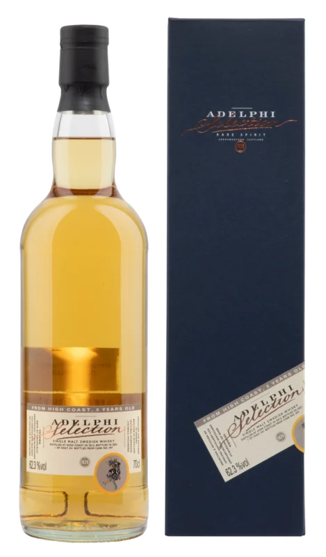 High Coast Bourbon Wood Adelphi Cask Strength Years 2012 Single Malt Whisky 62.3° 70cl