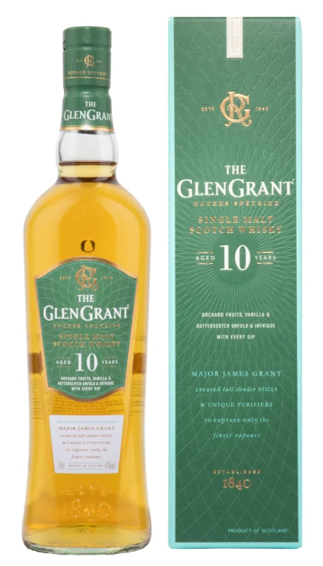 Glen Grant 10 Years Single Malt Scotch Whisky 40° 70cl