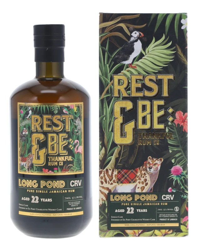 Long Pond Rest & Be Thankful Ex Port Charlotte Cask Finish 22 Years 2001 Jamaican Pure Single Rum 2023 57.1° 70cl