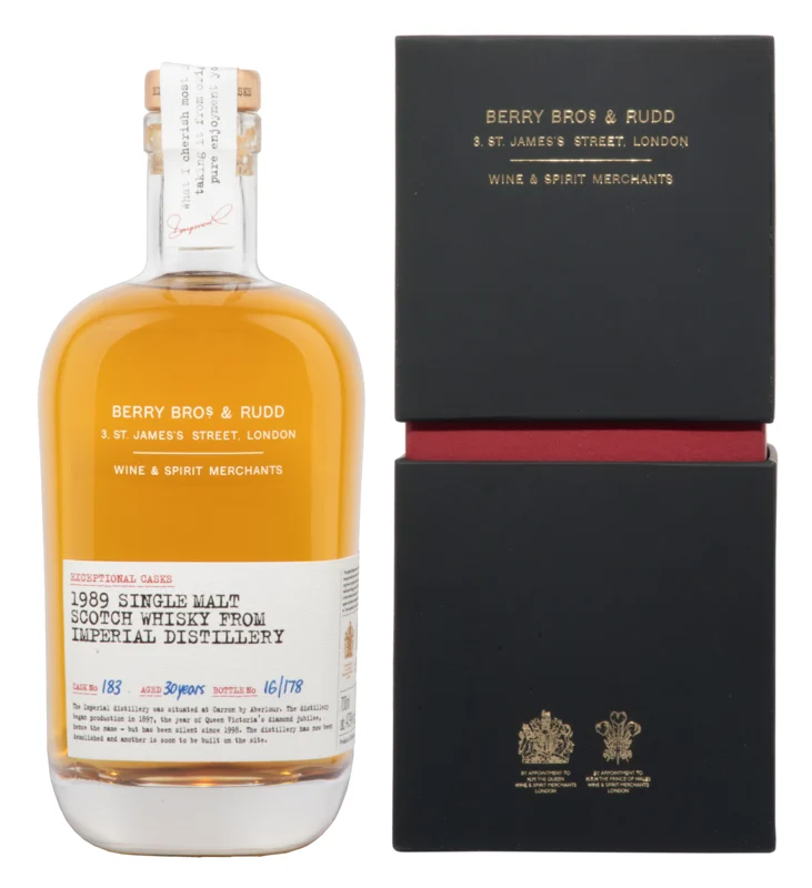 Imperial Berry Bros & Rudd Exceptional Casks 30 Years 1989 Single Malt Scotch Whisky 47.9° 70cl