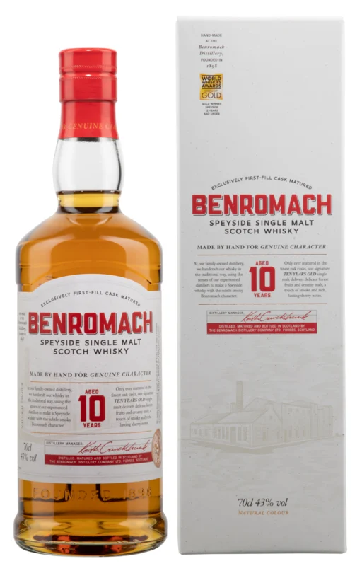 Benromach 10 Years Speyside Single Malt Scotch Whisky 43° 70cl
