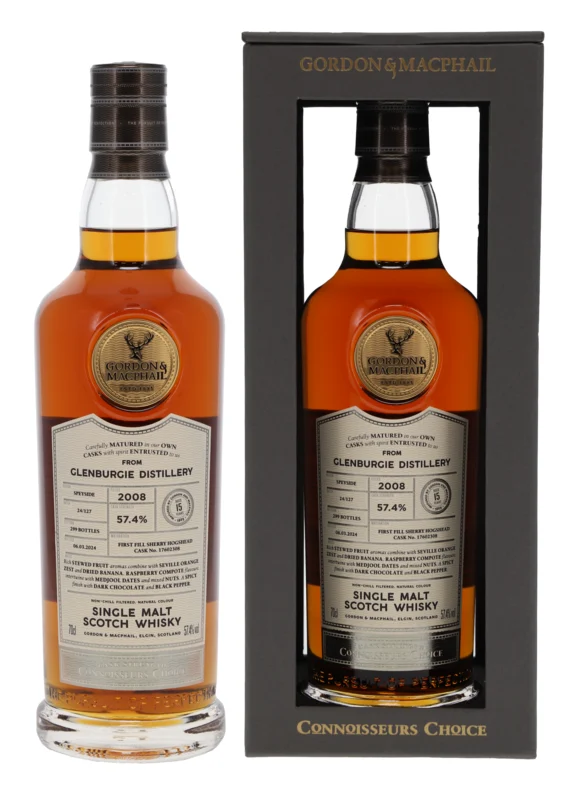 Glenburgie Gordon & Macphail Connoisseurs Choice Years 2008 Single Malt Whisky 57.4° 70cl