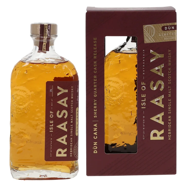 Isle of Raasay Dun Cana Sherry Quarter Cask Release Peated Hebridean Single Malt Scotch Whisky 2024 52° 70cl