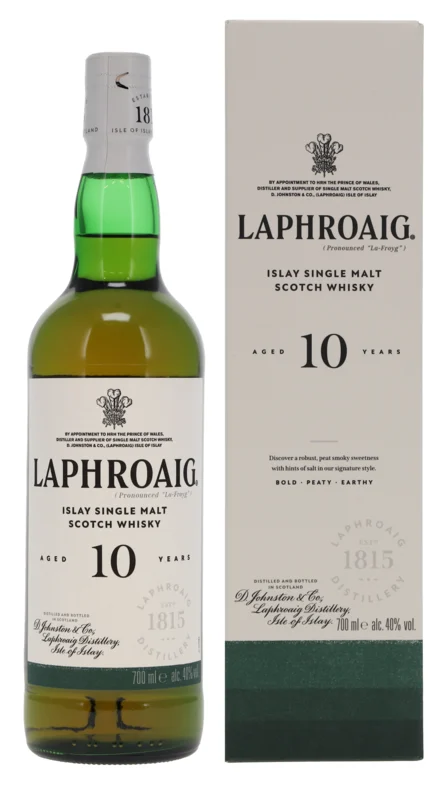 Laphroaig 10 Years Islay Single Malt Scotch Whisky 40° 70cl