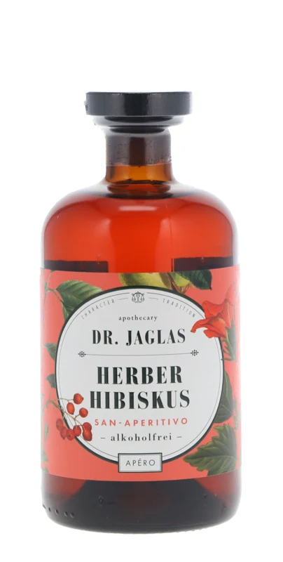 Dr. Jaglas Herber Hibiskus San Aperitivo Alkoholfreier Bitter 50cl
